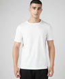 Sporto Men's Fluyid Cotton Round Neck T-shirt - White