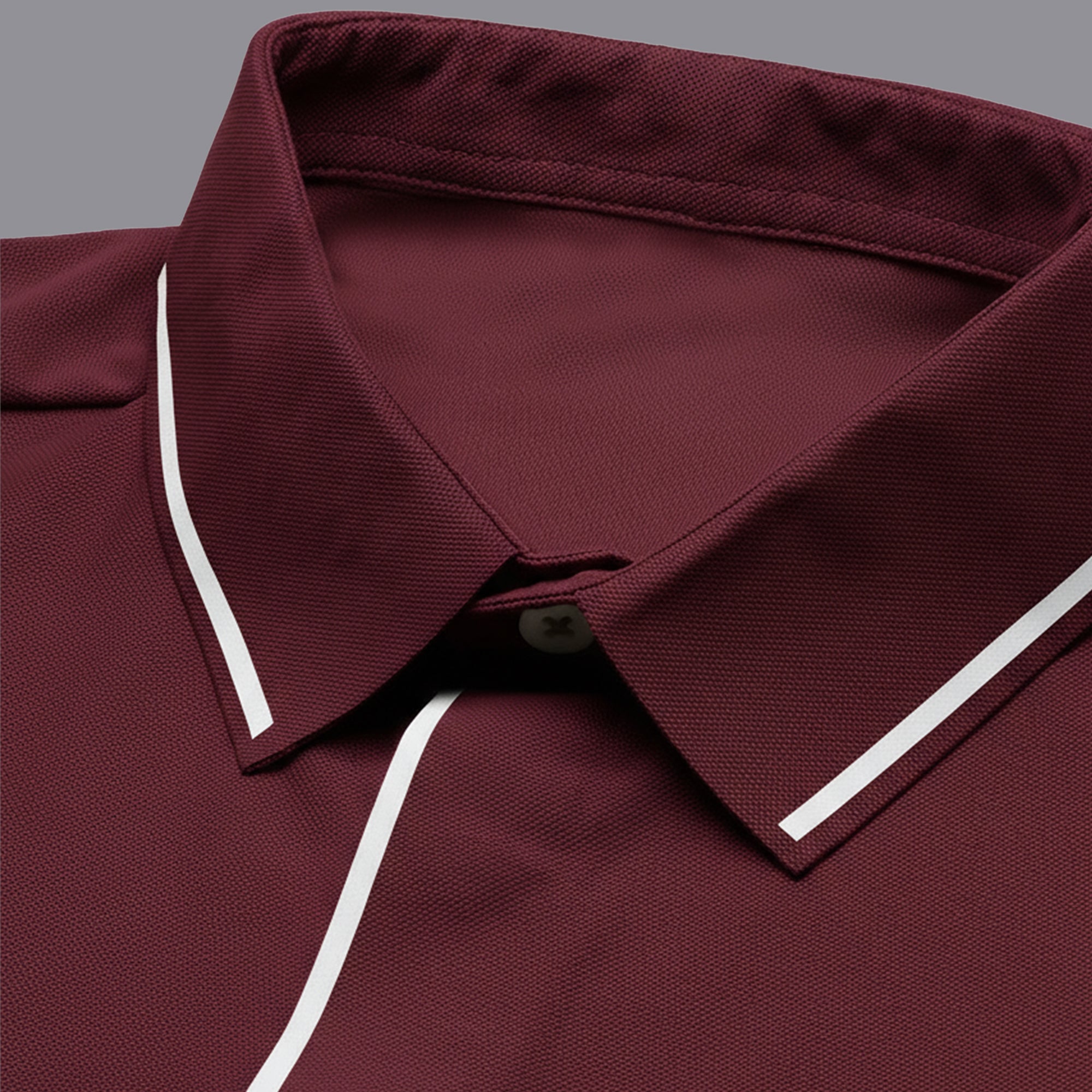 Sporto Men's Anti wrinkle and Light weight Solid  Burgundi  Polo T-shirt