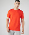 Sporto Men's Fluyid Cotton Round Neck T-shirt - Flame