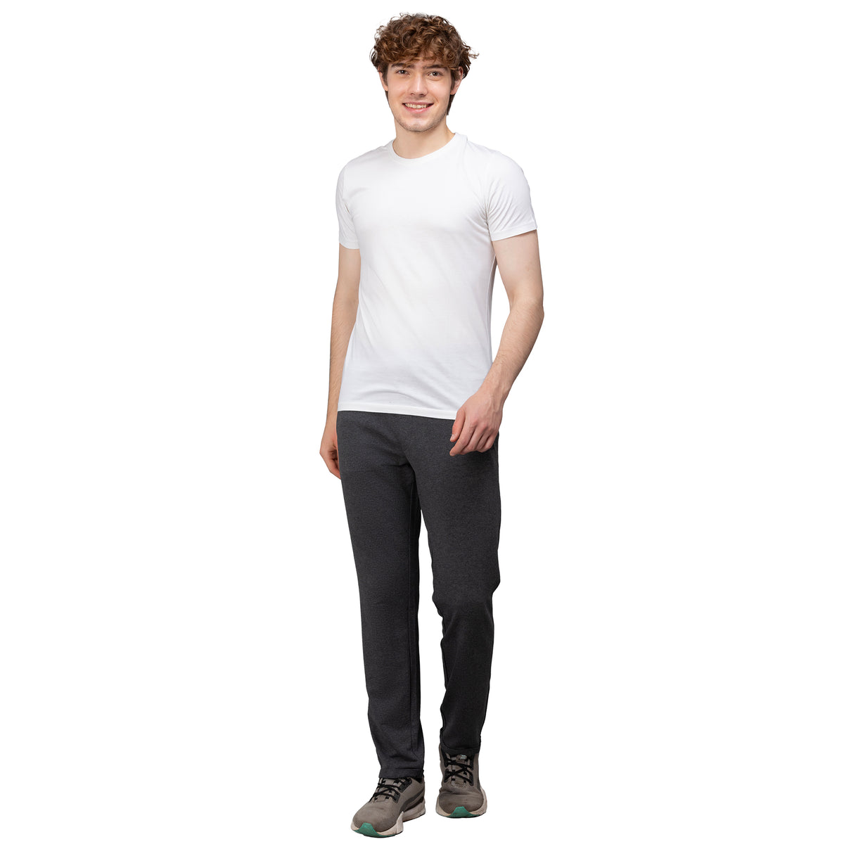 Sporto Men's Wow Trackpant  Charcoal Melange