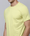 Sporto Men's Fluid Cotton Round Neck T-shirt - Muted Lime