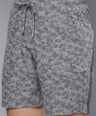 Sporto Men's Techno Printed Dry Fit Bermuda Short - Grey