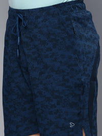 Sporto Men's Techno Printed Dry Fit Bermuda Short - Airforce