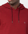 Sporto Men's Hoodie Sweatshirt - Red Jaspe