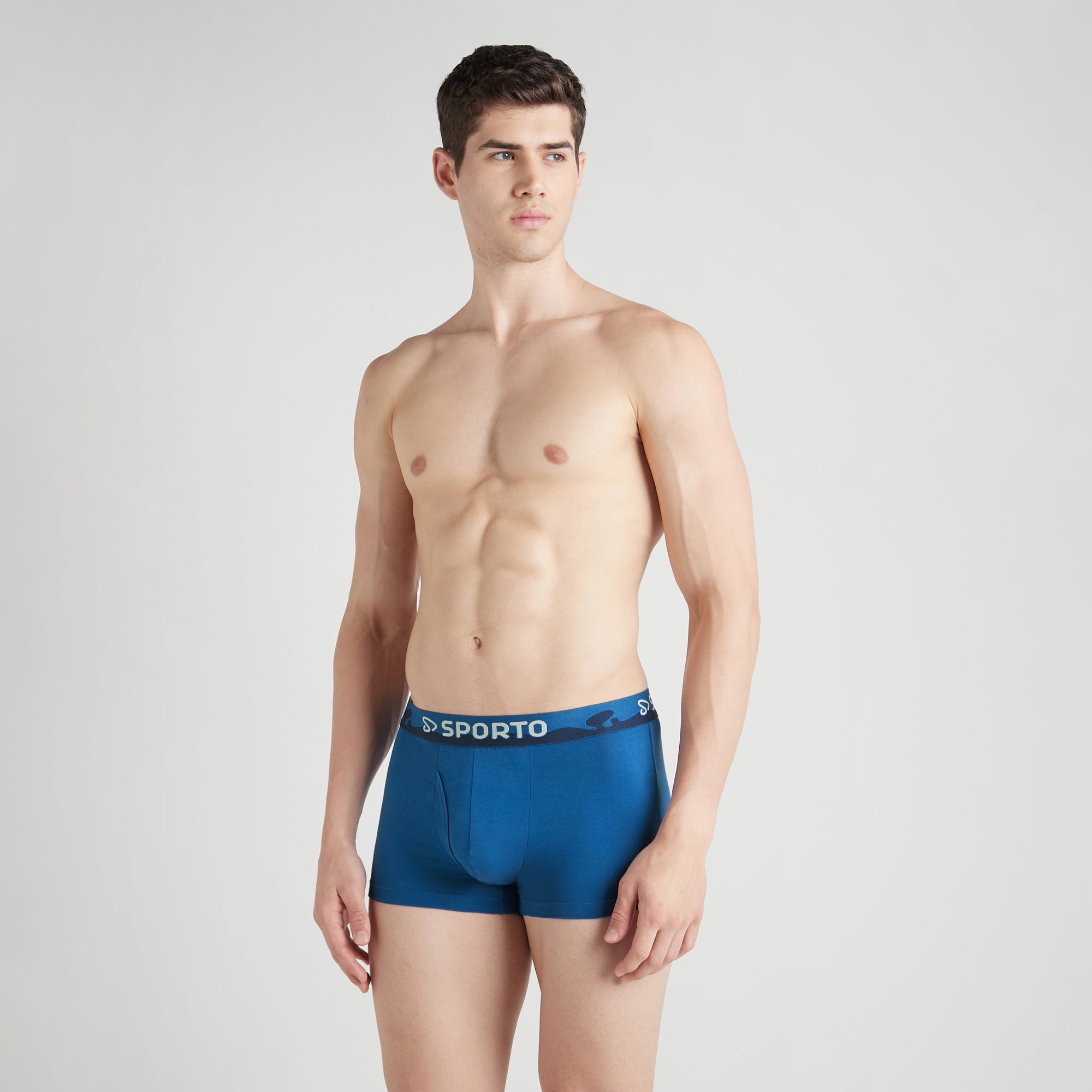Sporto Shapelock Men's Square Trunks (Pack Of 2)