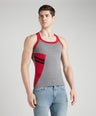 Men's Gym Vests with Side Contrast Panel