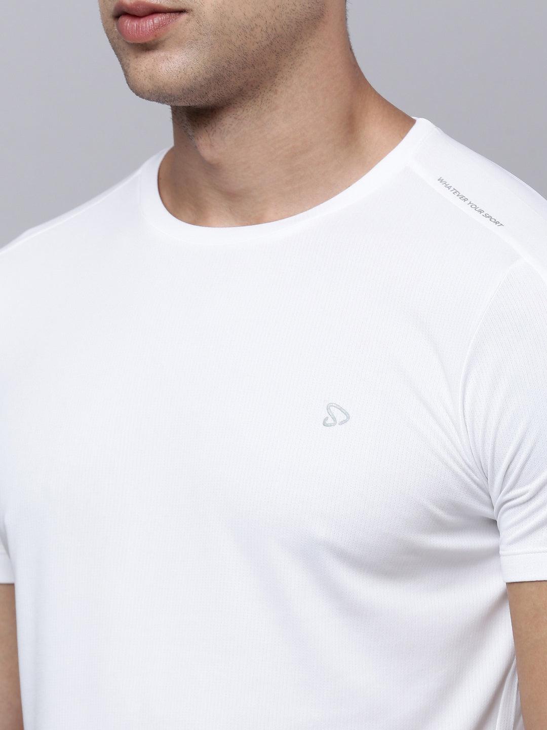 Sporto Men's Insta cool Solid Jersey tee - White