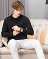 Sporto Men's Hexaknit Fullsleeve Black T-shirts