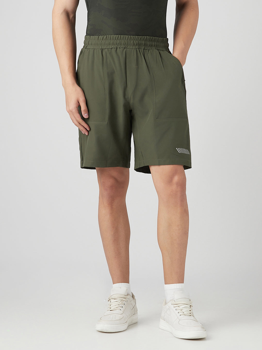 Sporto Men's Ultra Light Shorts Dry fit Bermuda Shorts - Olive