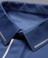 Sporto Men's Anti wrinkle and Light weight Solid  Navy Polo T-shirt