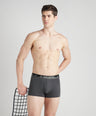 Shapelock Men's Solid Cotton Square Trunks