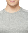 Sporto Men's Athletic Jersey Quick Dry T-Shirt - Grey Mélange