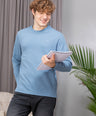 Sporto Men's Hexaknit Fullsleeve  Winterblue T-shirts
