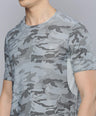 Sporto Men's Insta cool Printed Jersey Tee with Side Mesh - Grey