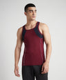 Sporto Men's  Cotton  Gym Vest with  Contrast  Panel Multicolour Pack of 3