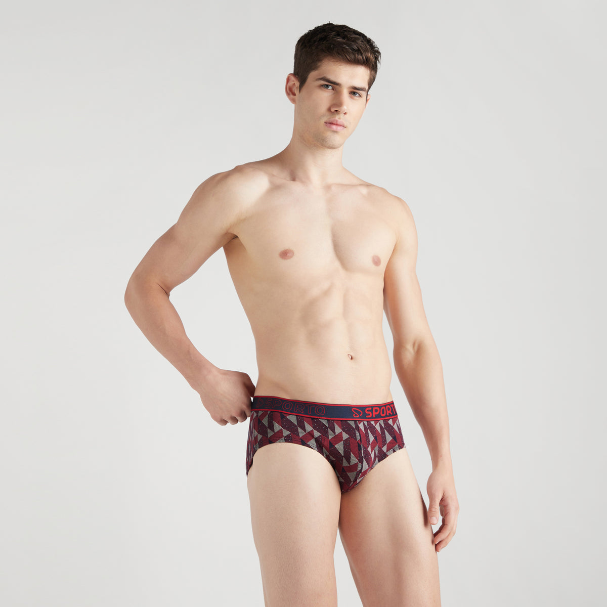 Sporto Shapelock Brief Multicolour Pack of 3