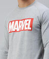 Sporto Marvel Printed Sweatshirt for Men | Grey Melange