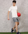 Sporto Men's Techno Printed Dry Fit Bermuda Short - Grey