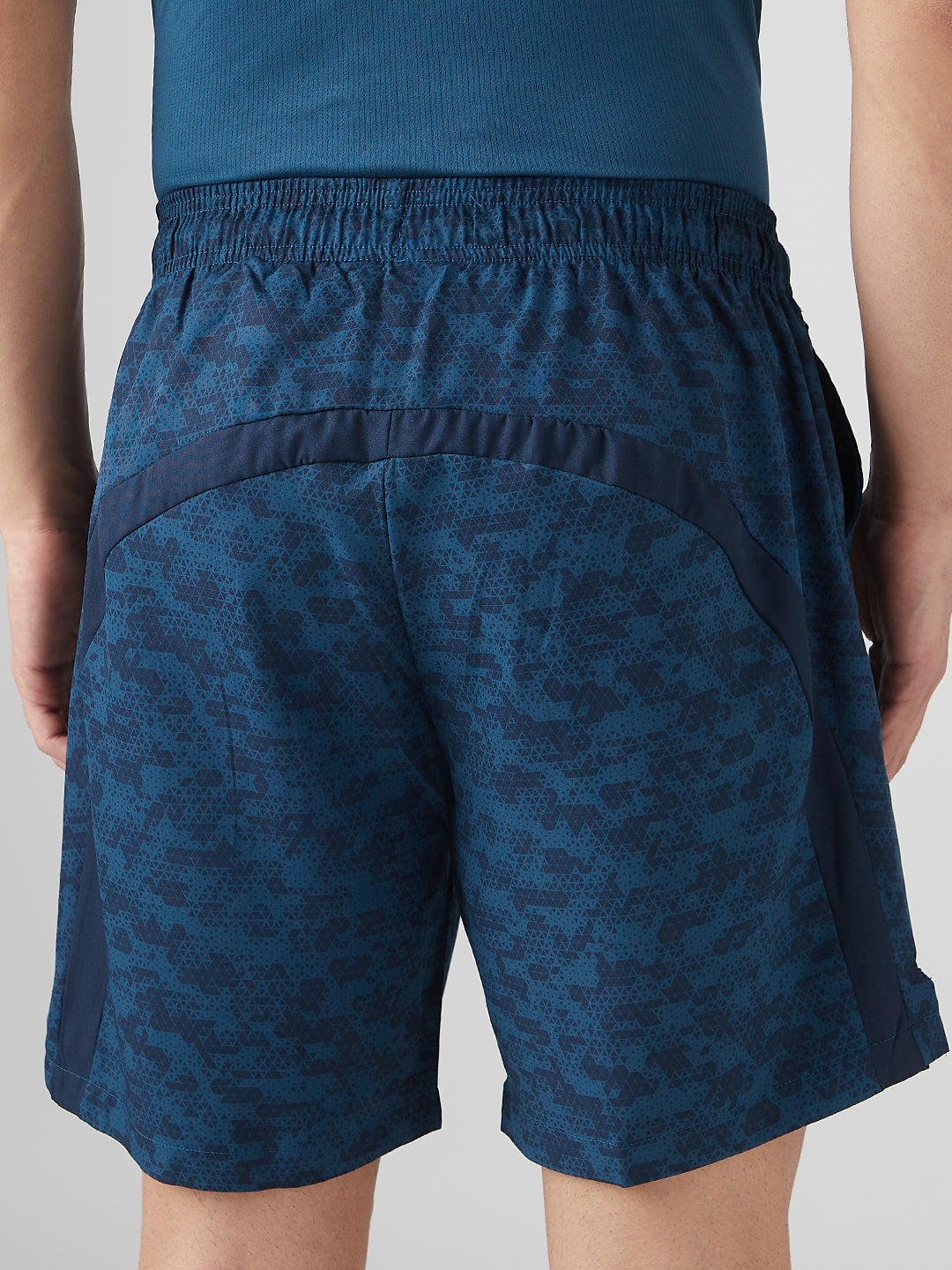 Sporto Men's Techno Printed Dry Fit Bermuda Short - Airforce