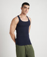 Men's Solid Gym Vests - Pack of 2