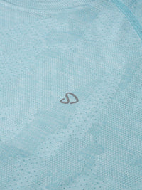 Sporto Men's Insta cool Printed Jersey Round Neck Tee - Mint Green