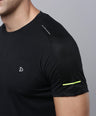 Sporto Men's Insta cool Solid Jersey tee - Black