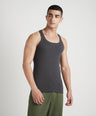 Men's Solid Gym Vests - Pack of 2