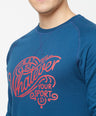 Sporto Crew Neck Printed Sweatshirt - Sailor Blue