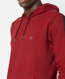 Sporto Men's Hoodie Sweatshirt - Red Jaspe