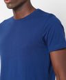 Sporto Men's Round Neck Cotton Tee Pack of - 3 (Navy + Ocean + White)