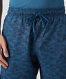 Sporto Men's Techno Printed Dry Fit Bermuda Short - Airforce