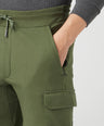 Sporto Men's Cotton Bermuda Shorts with 6 Pocket - Green