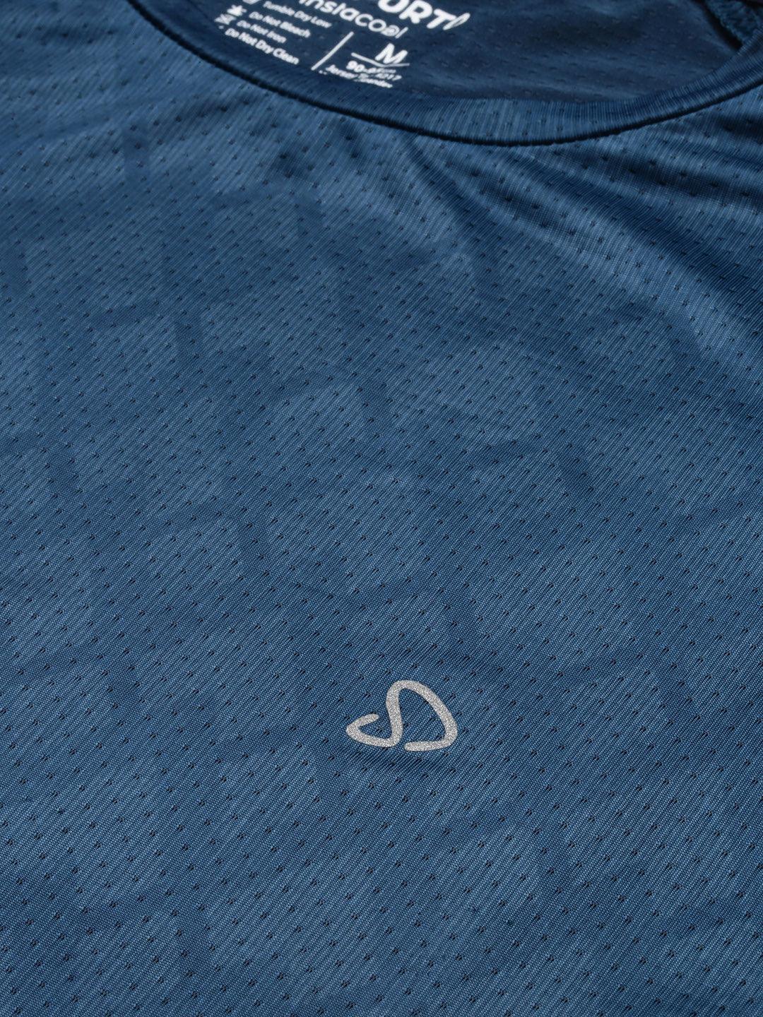 Sporto Men's Instacool Printed Jersey Tee - Air force