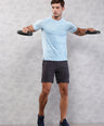 Instacool Printed Jersey Tee - Light Blue