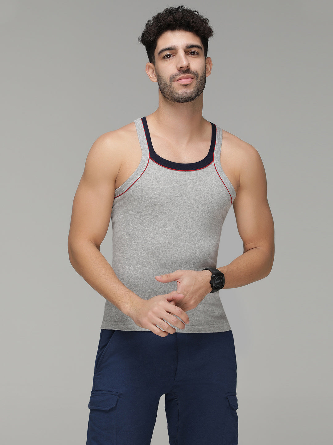 Amul Comfy Vest Pic Pack Of 4pcs Amul Comfy Men's Vest 100% Cotton RN