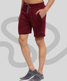Sporto Men's Solid Lounge Shorts - Burgundy