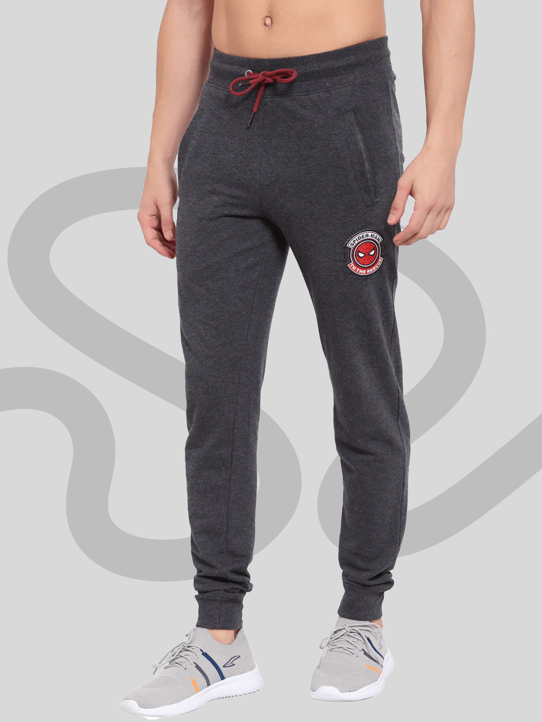 Spider man Joggers - Anthra Melange