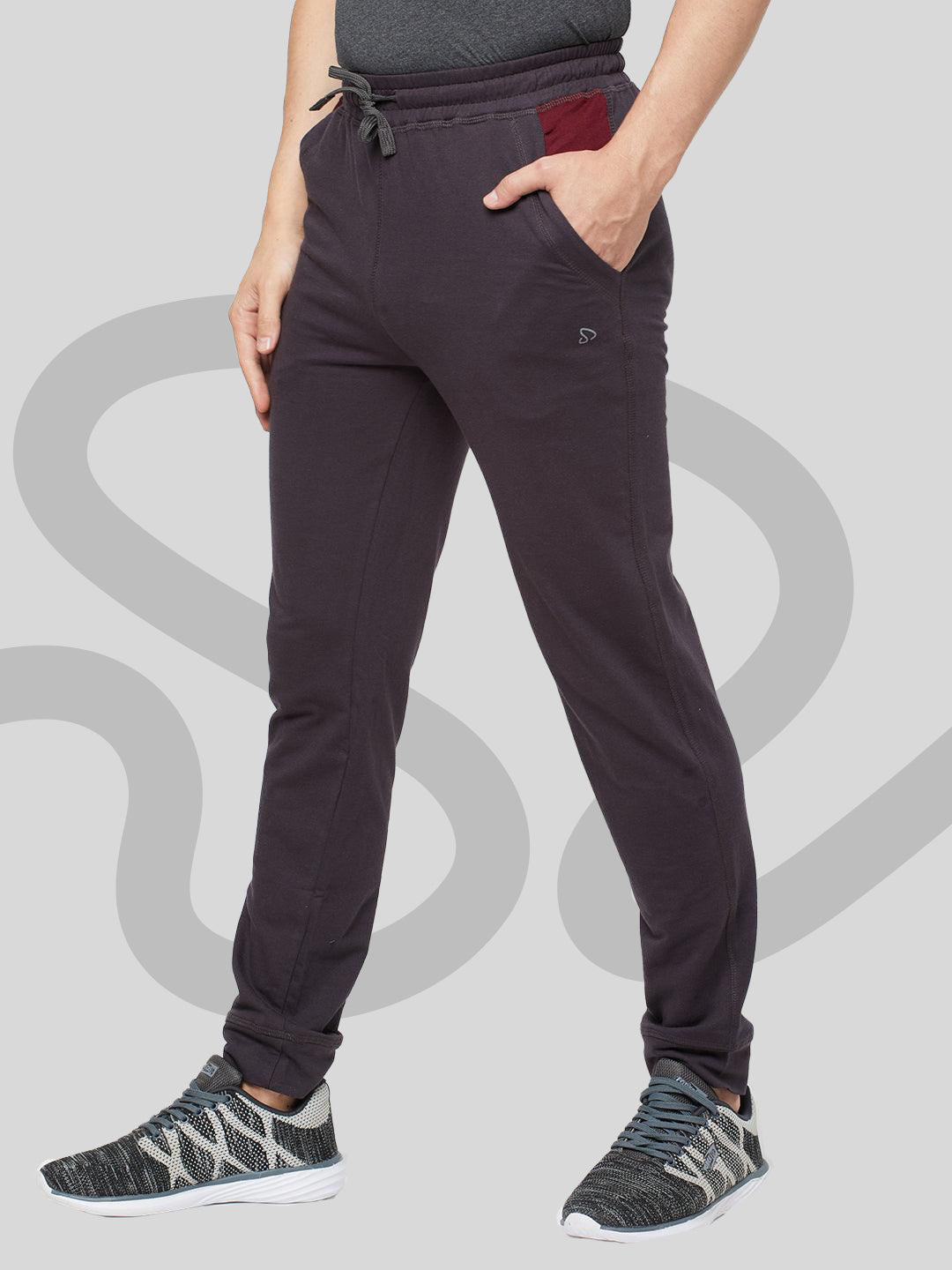 Sporto Men's Terry Knit Charcoal Track pant