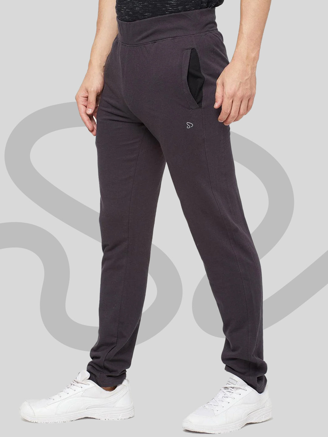 Sporto Men's Terry Knit Charcoal Track pant