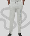 Sporto Men's Grey Melange Printed Track Pant