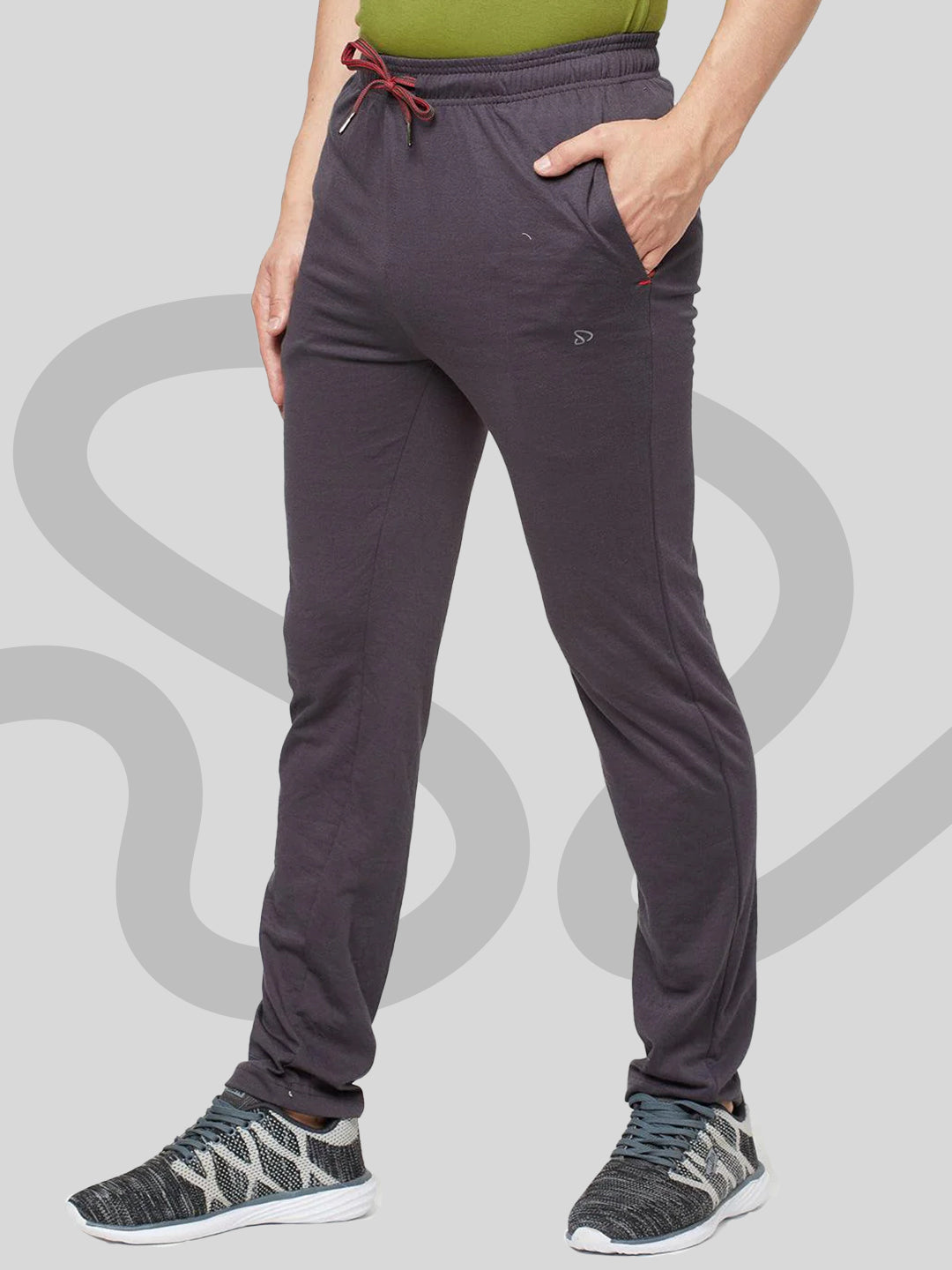 Jersey Knit Charcoal Track pant