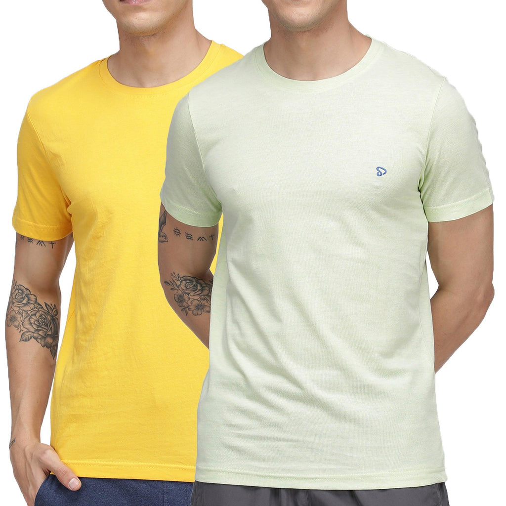 Sporto Men's Round Neck Cotton T-shirt (Pack of 2) - Sporto by Macho