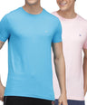 Sporto Men's Round Neck Cotton T-shirt (Pack of 2)