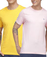 Sporto Men's Round Neck Cotton T-shirt (Pack of 2)