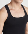 Men's Gym Vest for Men | 100% Cotton Sleeveless Ribbed Gym Vest – Classic Solid Sleeveless | Pack of 2 (Assorted Colours) | Style 222