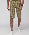 Sporto Men's Checkered Cotton Capri Shorts