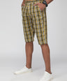 Sporto Men's Checkered Cotton Capri Shorts