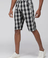 Sporto Men's Checkered Cotton Capri Shorts