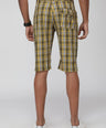 Sporto Men's Checkered Cotton Capri Shorts