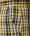 Sporto Men's Checkered Cotton Capri Shorts